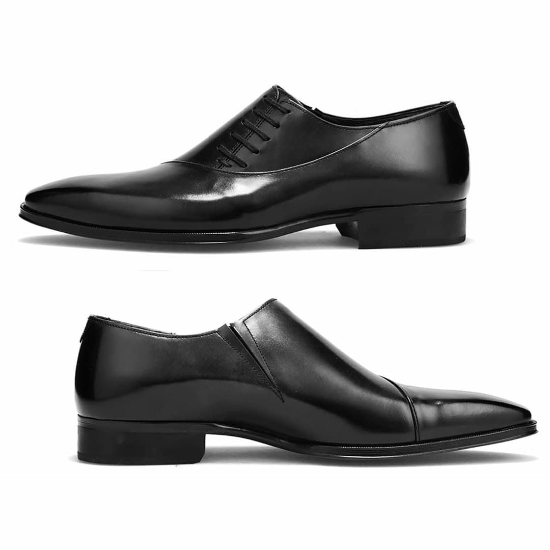 クインクラシコオリジナル 国産ビジネスシューズ サイドレース エラスティック 250050