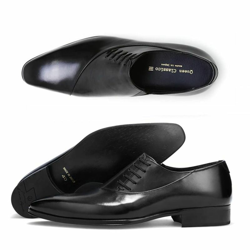 クインクラシコオリジナル 国産ビジネスシューズ サイドレース エラスティック 250050