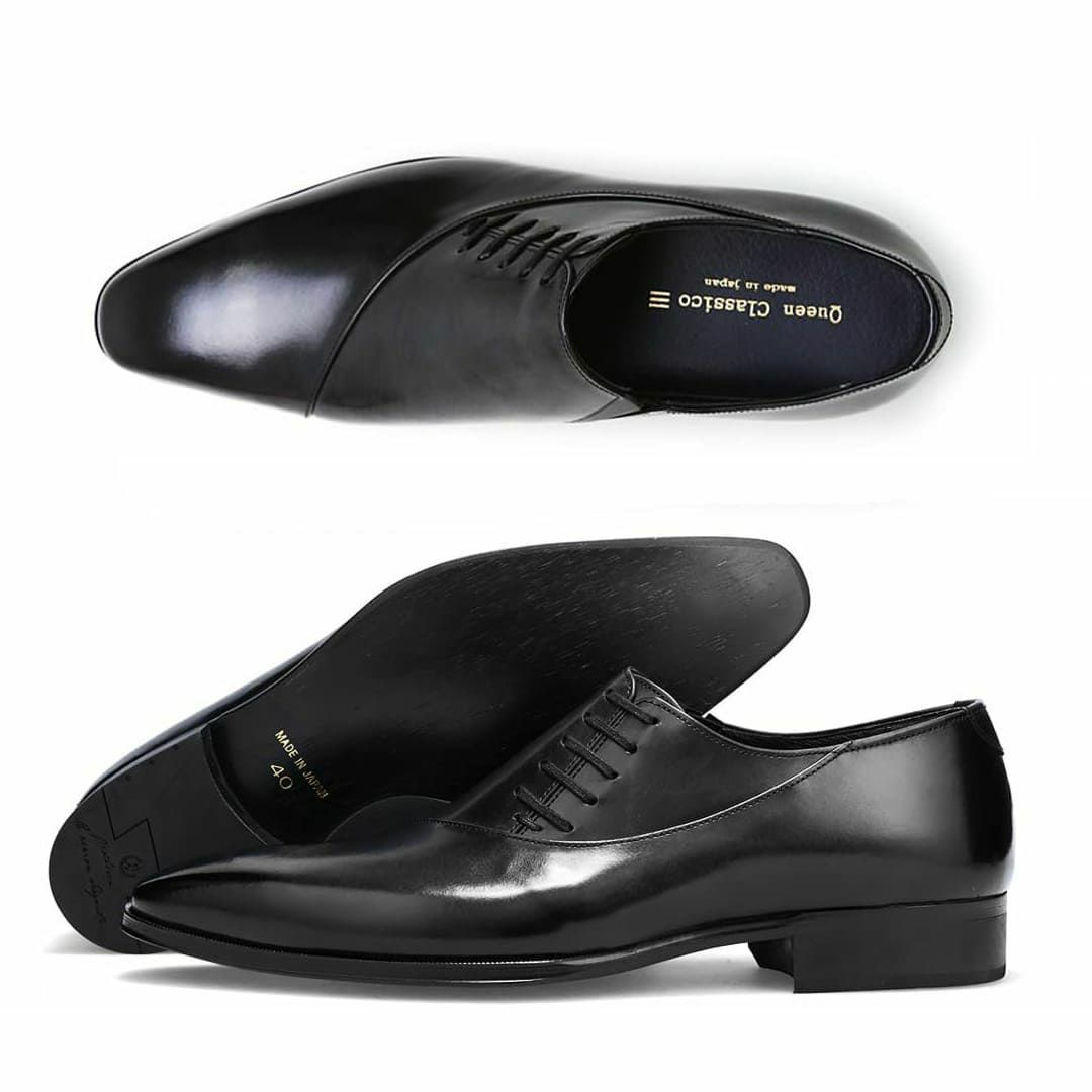 クインクラシコオリジナル 国産ビジネスシューズ サイドレース エラスティック 250050