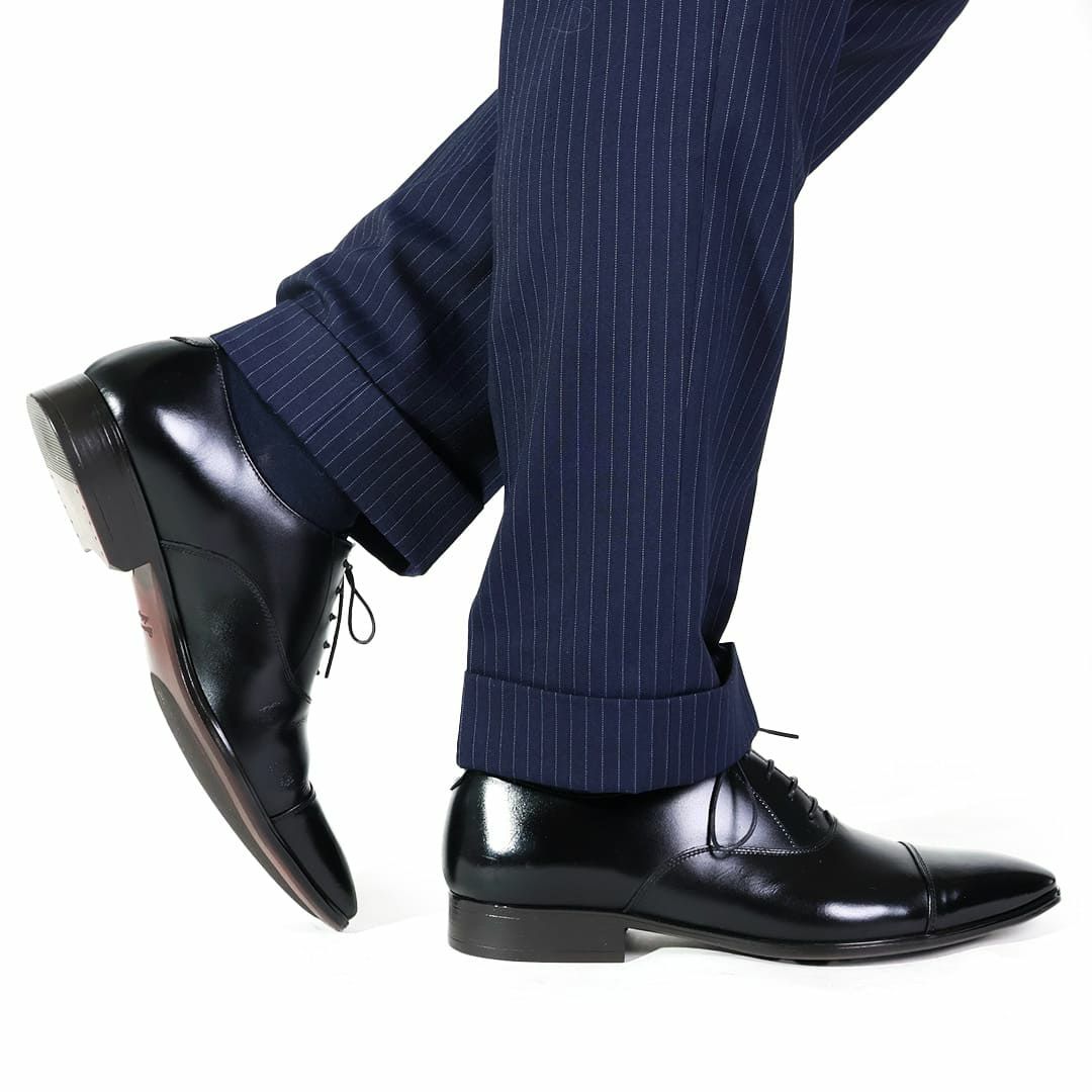 クインクラシコ ストレートチップ キャップトゥ 26001 ブラック 2