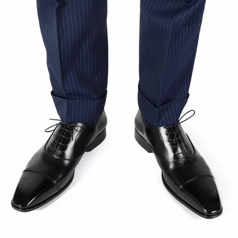 クインクラシコ ストレートチップ キャップトゥ 26001 ブラック 3