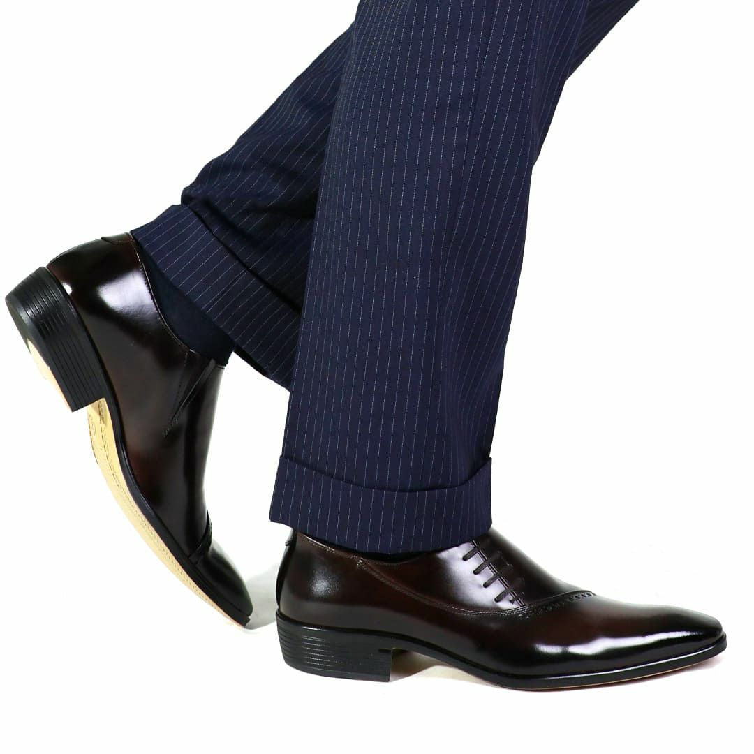 クインクラシコ サイドレース ドレスシューズ 17003 ブラック 6