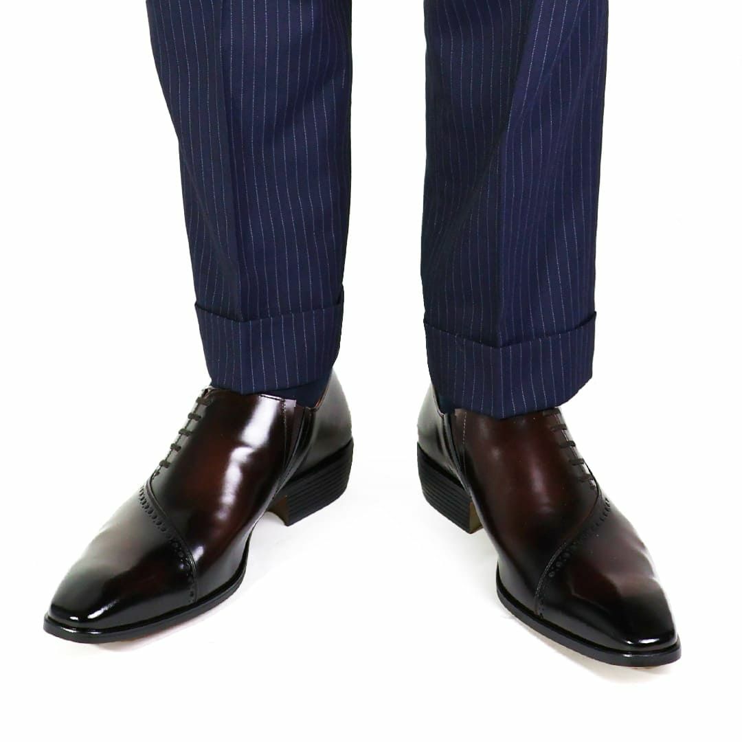 クインクラシコ サイドレース ドレスシューズ 17003 ブラック 8