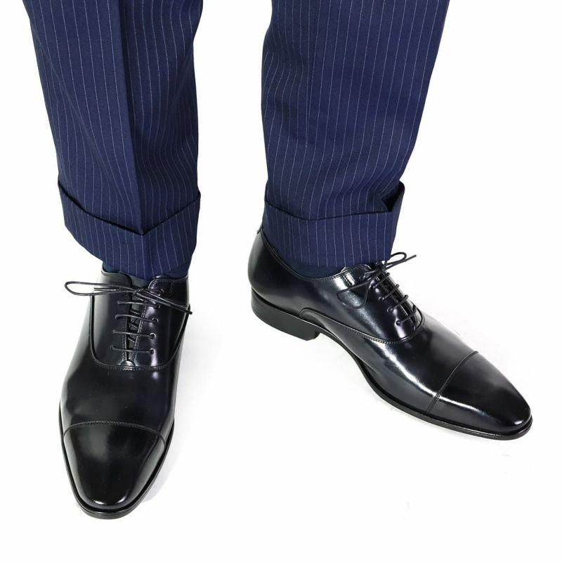 クインクラシコ ストレートチップ キャップトゥ 34001 ブラック 5