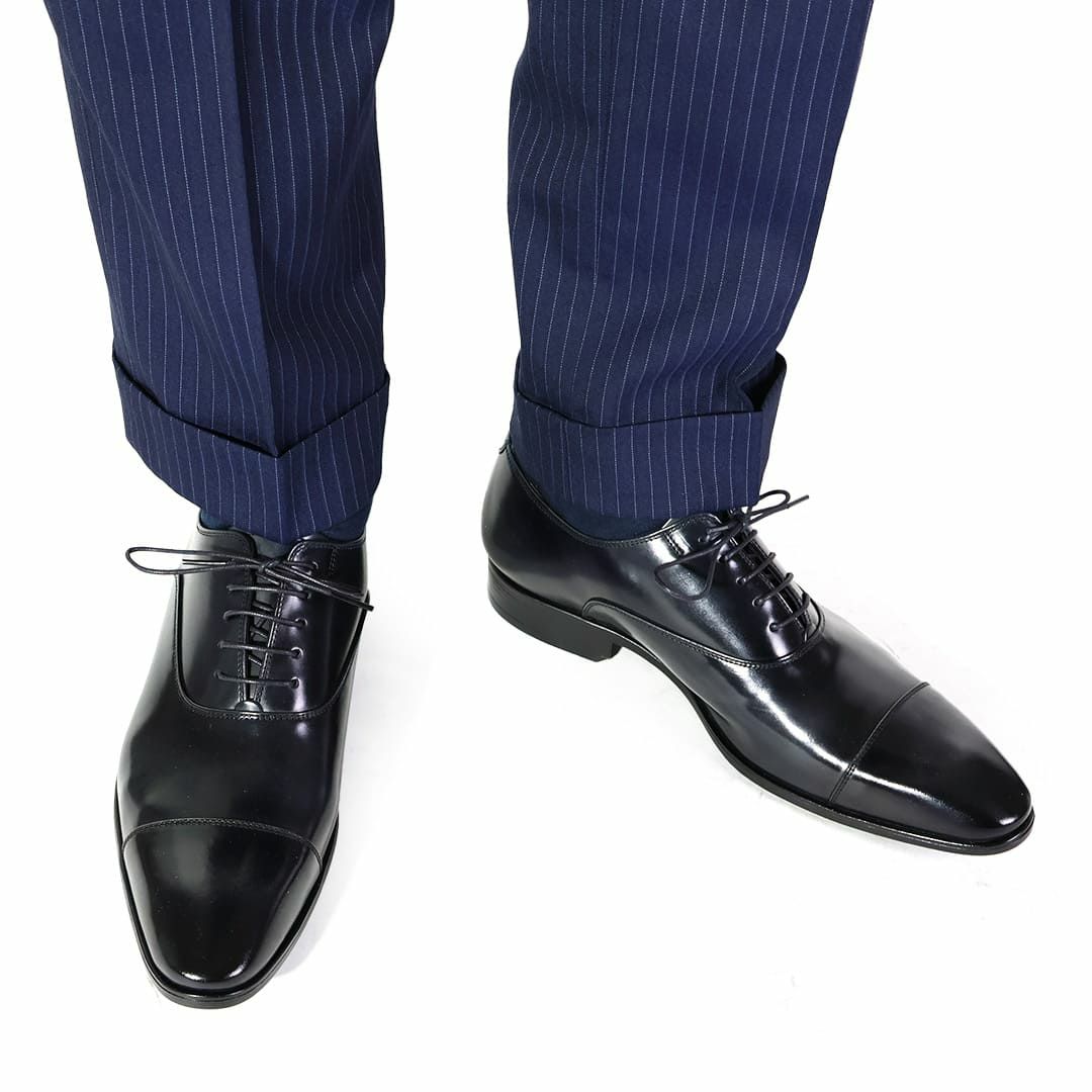 クインクラシコ ストレートチップ キャップトゥ 34001 ブラック 5