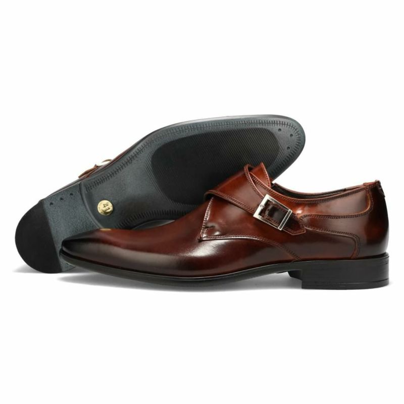 クインクラシコ シングルモンクストラップ 34003snt ブラック ブラウン