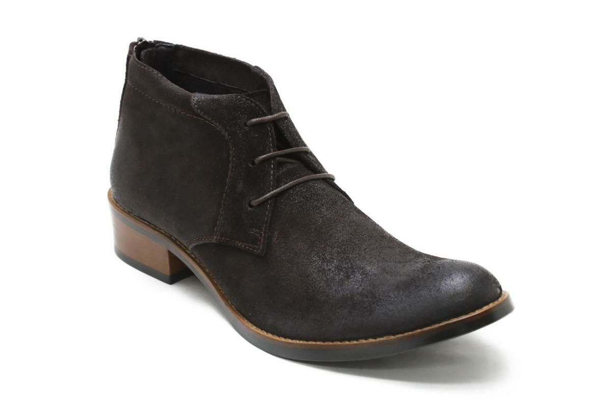 ラウディ メンズ チャッカブーツ ダークブラウン 5