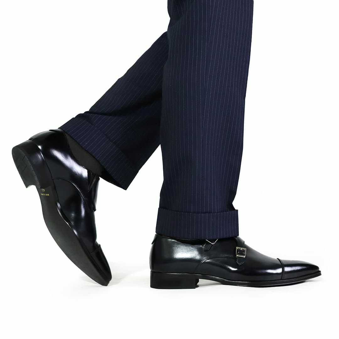 クインクラシコ ダブルモンク 25010 ブラック 2