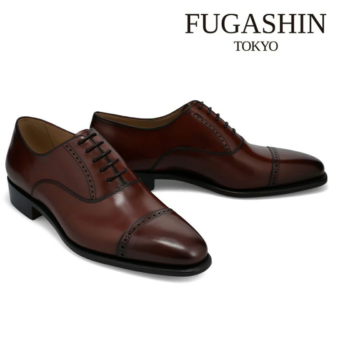 フウガシン / FUGASHIN メンズ ドレスシューズ fv6402dbr パンチド 