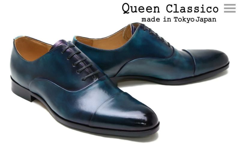 クインクラシコ / QueenClassico メンズ ドレスシューズ su1801dbl ストレートチップ(キャップトゥ) ダークブルー 日本製  dress の通販｜クインクラシコ公式オンラインストア