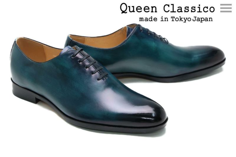 クインクラシコ / QueenClassico メンズ ドレスシューズ su1802dbl ホールカット ダークブルー 日本製 dress の通販｜ クインクラシコ公式オンラインストア