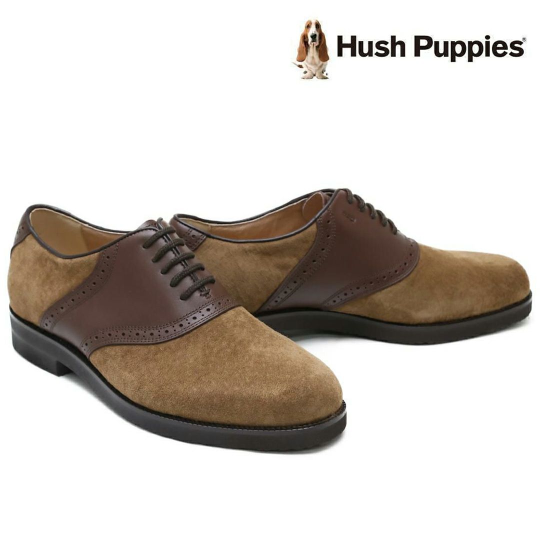 ハッシュパピー メンズ 内羽根サドルシューズ m-184ttau 2 3 4