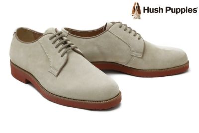 Hush Puppies ハッシュパピー メンズ 外羽根プレーントゥ m-120ttau トープ 国産(日本製)