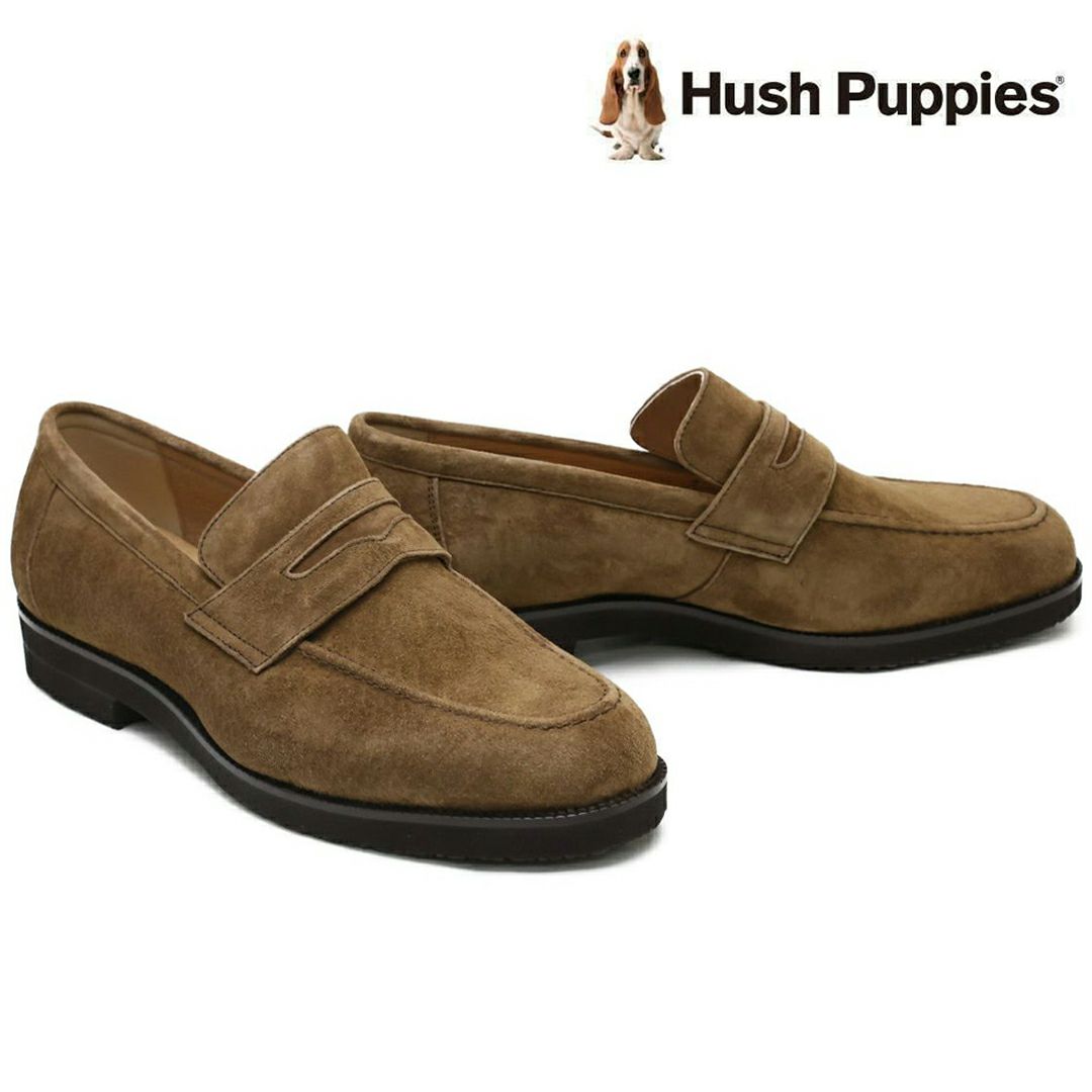 ハッシュパピー メンズ スエードローファー m-104tbk 9