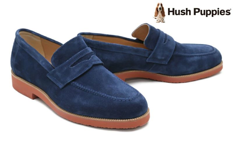 Hush Puppies ハッシュパピー 大塚製靴　コインローファー　スエード Hush Puppies - ローファー スリッポン スェード ハッシュ