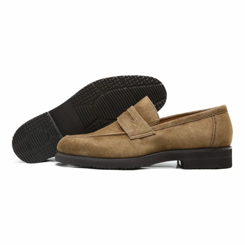 ハッシュパピー メンズ スエードローファー m-104tbk 2 3 4