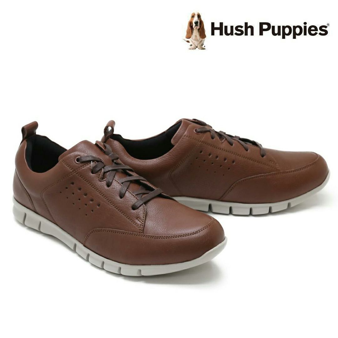 ハッシュパピー メンズ レザースニーカー m-7105tnv ネイビー 4