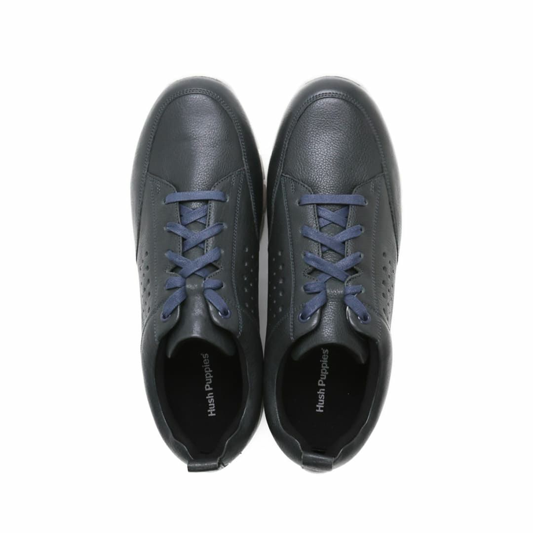 ハッシュパピー メンズ レザースニーカー m-7105tnv ネイビー 9