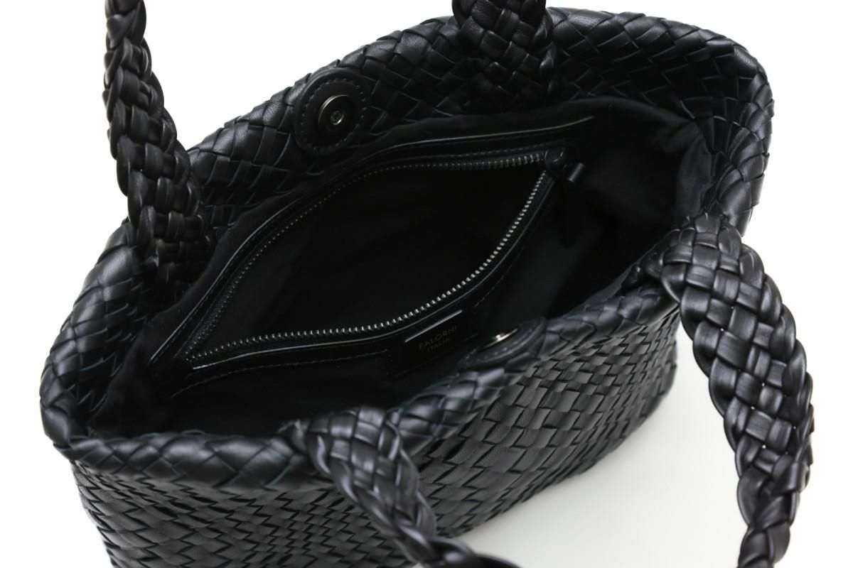 ファロルニ バッグ ハンドバッグ ブラック 6