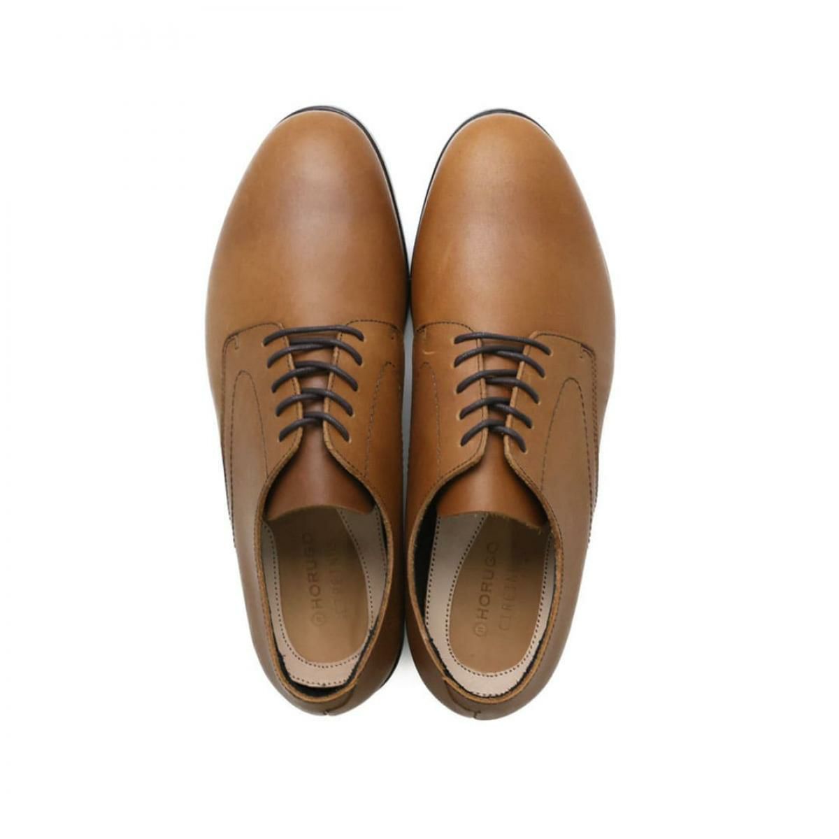 オルゴ / HORUGO メンズ カジュアルシューズ hc001bk 外羽根プレーントゥ ブラック ボルドー ブラウン