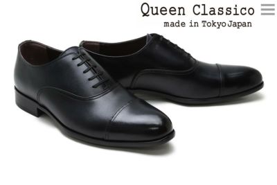 クインクラシコ / QueenClassico メンズ ドレスシューズ 33001bk 内羽根ストレートチップ ブラック 日本製 dress の通販｜ クインクラシコ公式オンラインストア