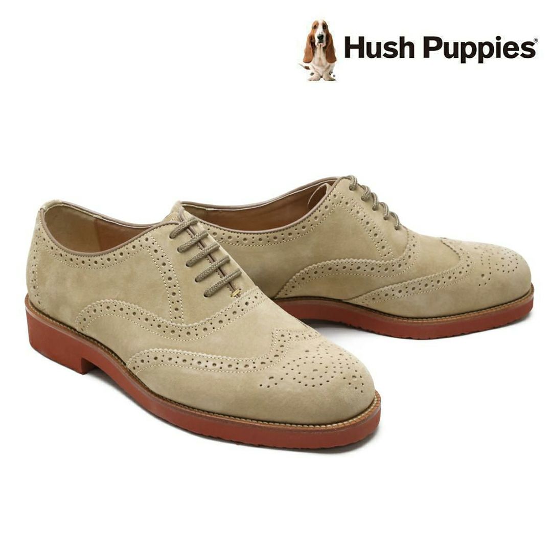 ハッシュパピー メンズ ウイングチップ m-121tdbr ダークブラウン 3