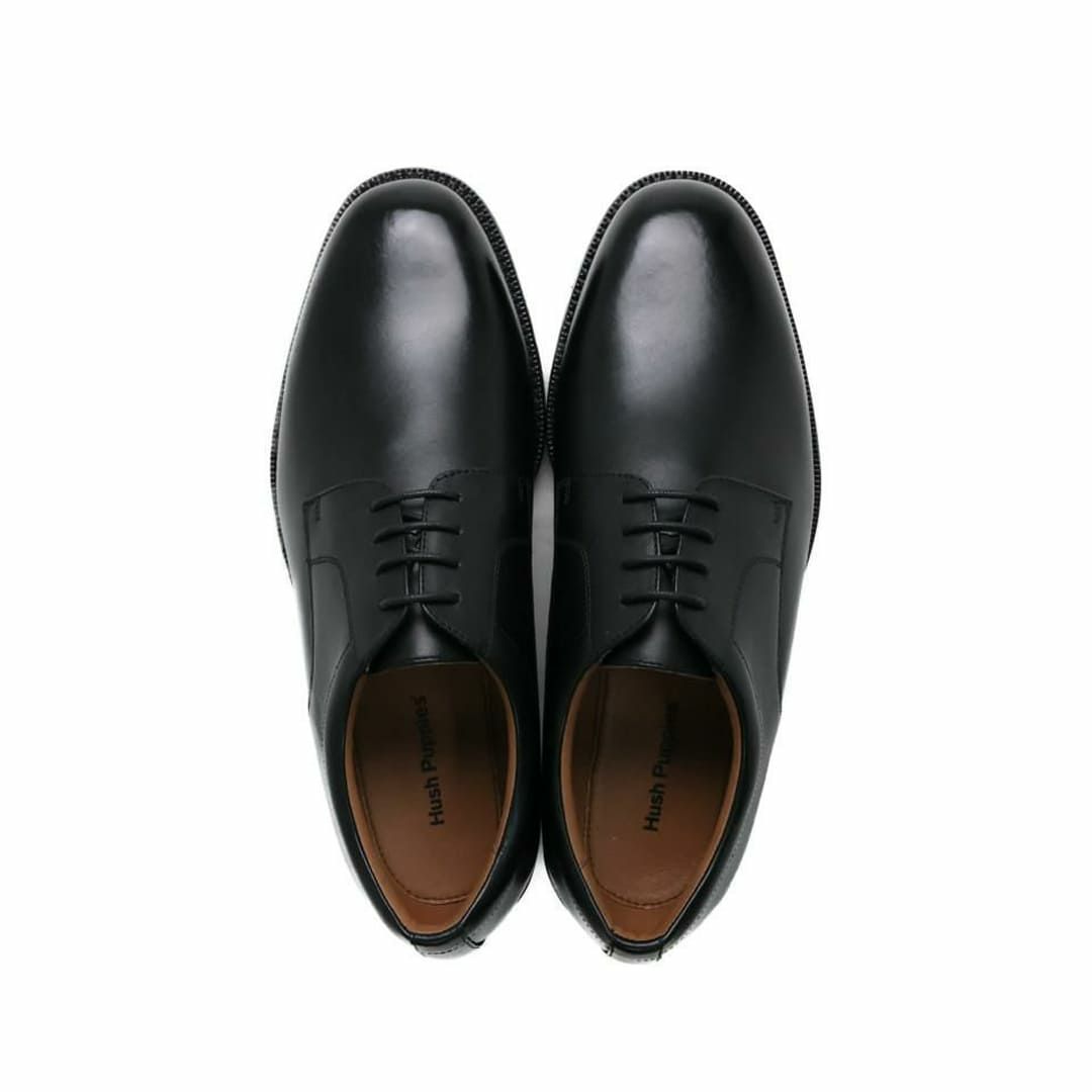 ハッシュパピー メンズ 外羽根プレーントゥ m-0247natbk ブラック 7