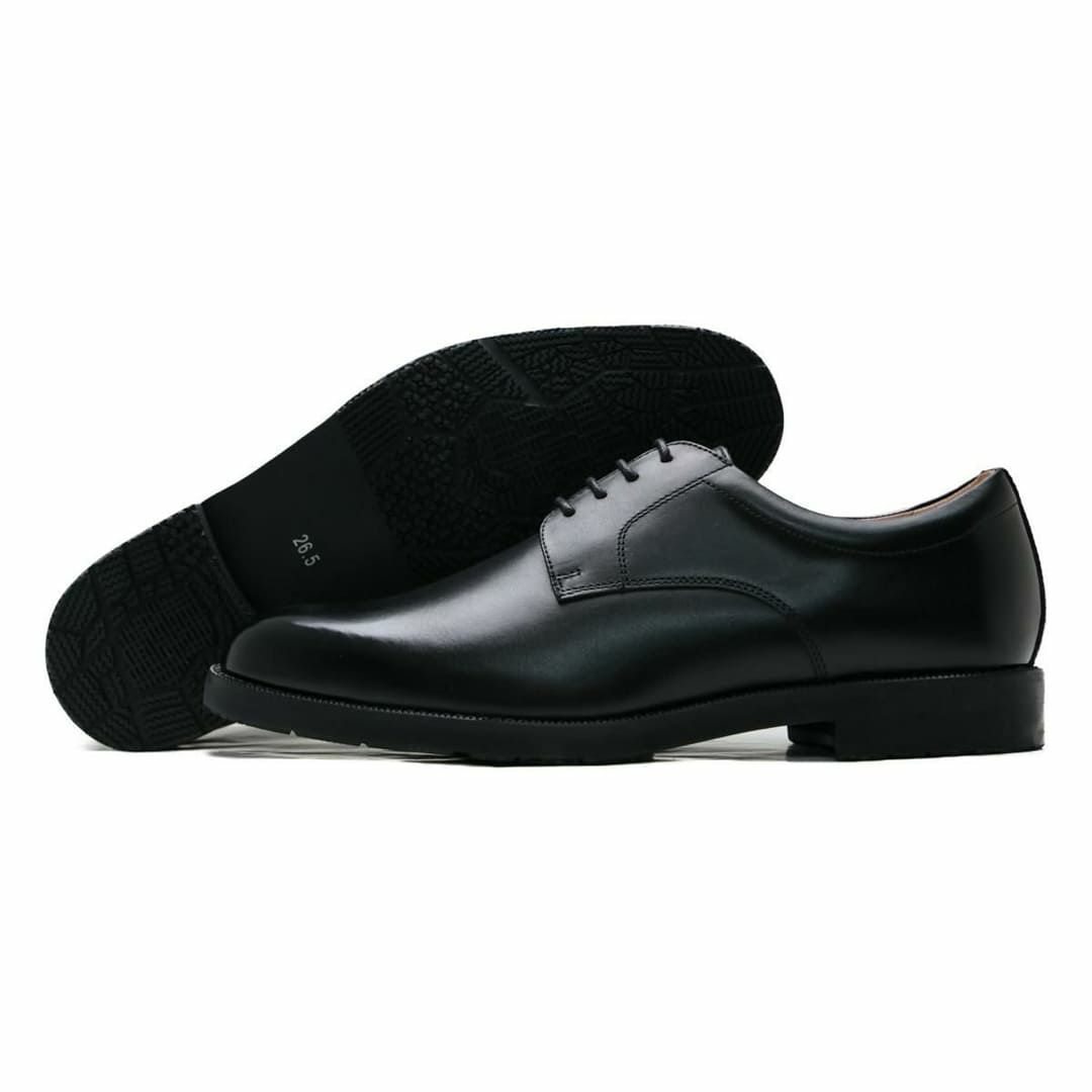 ハッシュパピー メンズ 外羽根プレーントゥ m-0247natbk ブラック 9