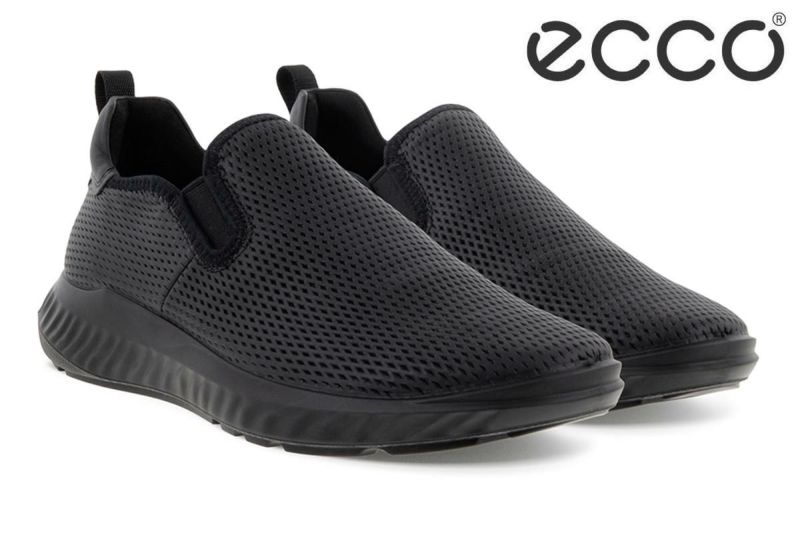 SALE セール｜エコー / ECCO メンズ スニーカー 834924bkbk エコー/レザースニーカースリッポン ブラックブラック  の通販｜クインクラシコ公式オンラインストア