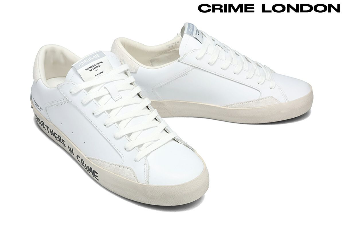 クライムロンドン / CRIME LONDON メンズ スニーカー 16017pp5-wh ディ  