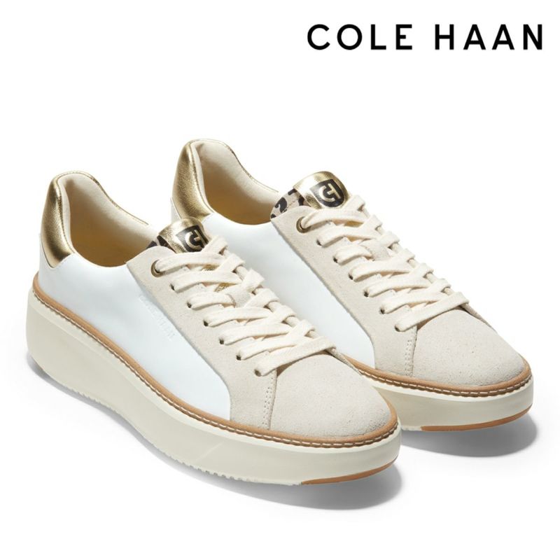 コールハーン レディース グランドプロトップスピン ブラック ホワイト 3