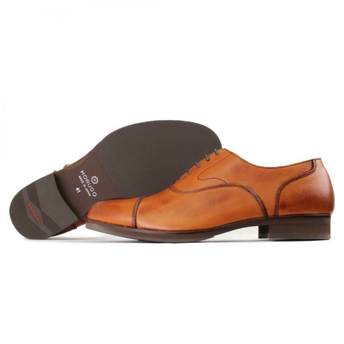 オルゴ メンズ カジュアルシューズ 内羽根ストレートチップ 国産(日本製) HORUGO hs001
