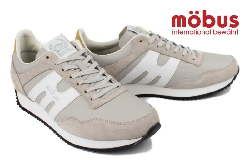 モーブス / mobus メンズ スニーカー ロイ グレーホワイト 国産(日本製