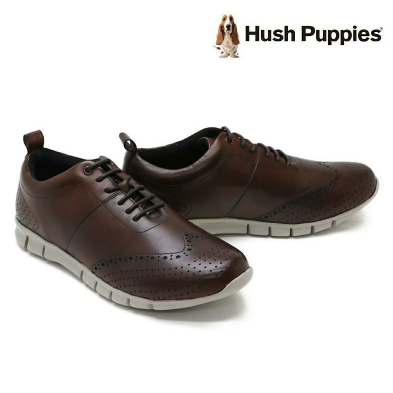 ハッシュパピー メンズ レザースニーカー m-7102tbkbk ブラックブラック 4