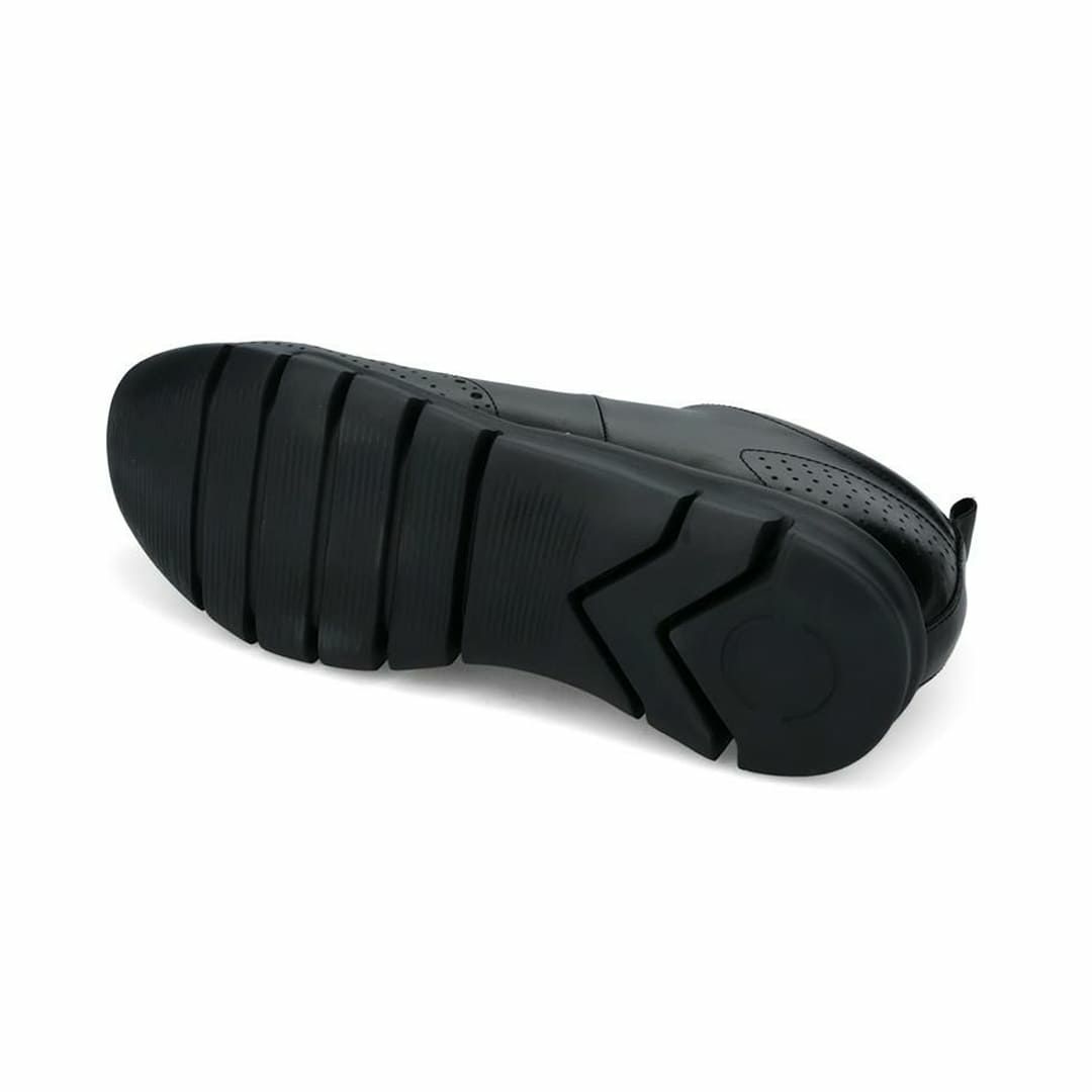 ハッシュパピー メンズ レザースニーカー m-7102tbkbk ブラックブラック 10