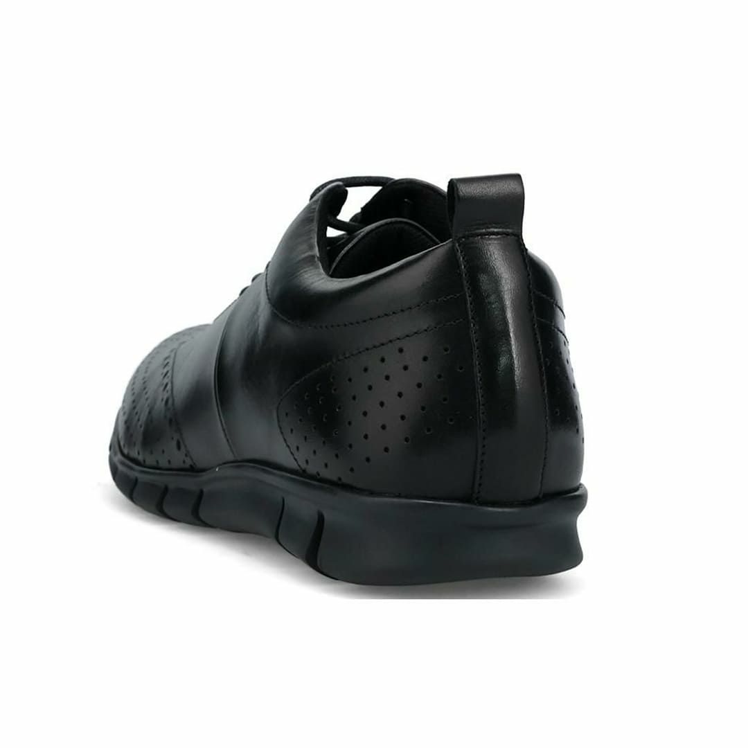 ハッシュパピー メンズ レザースニーカー m-7102tbkbk ブラック 4