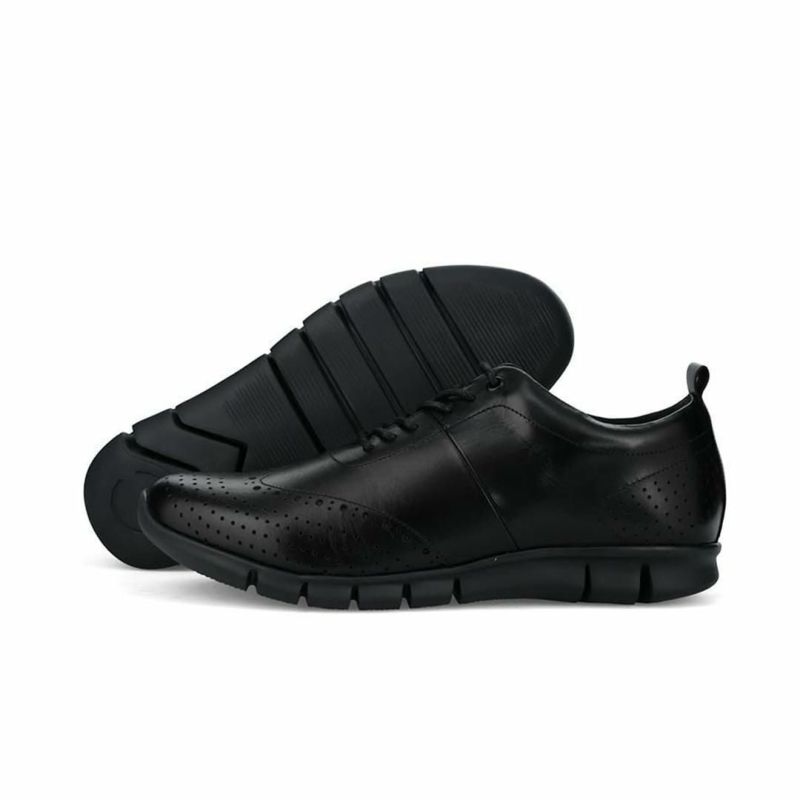 ハッシュパピー メンズ レザースニーカー m-7102tbkbk ブラック 7