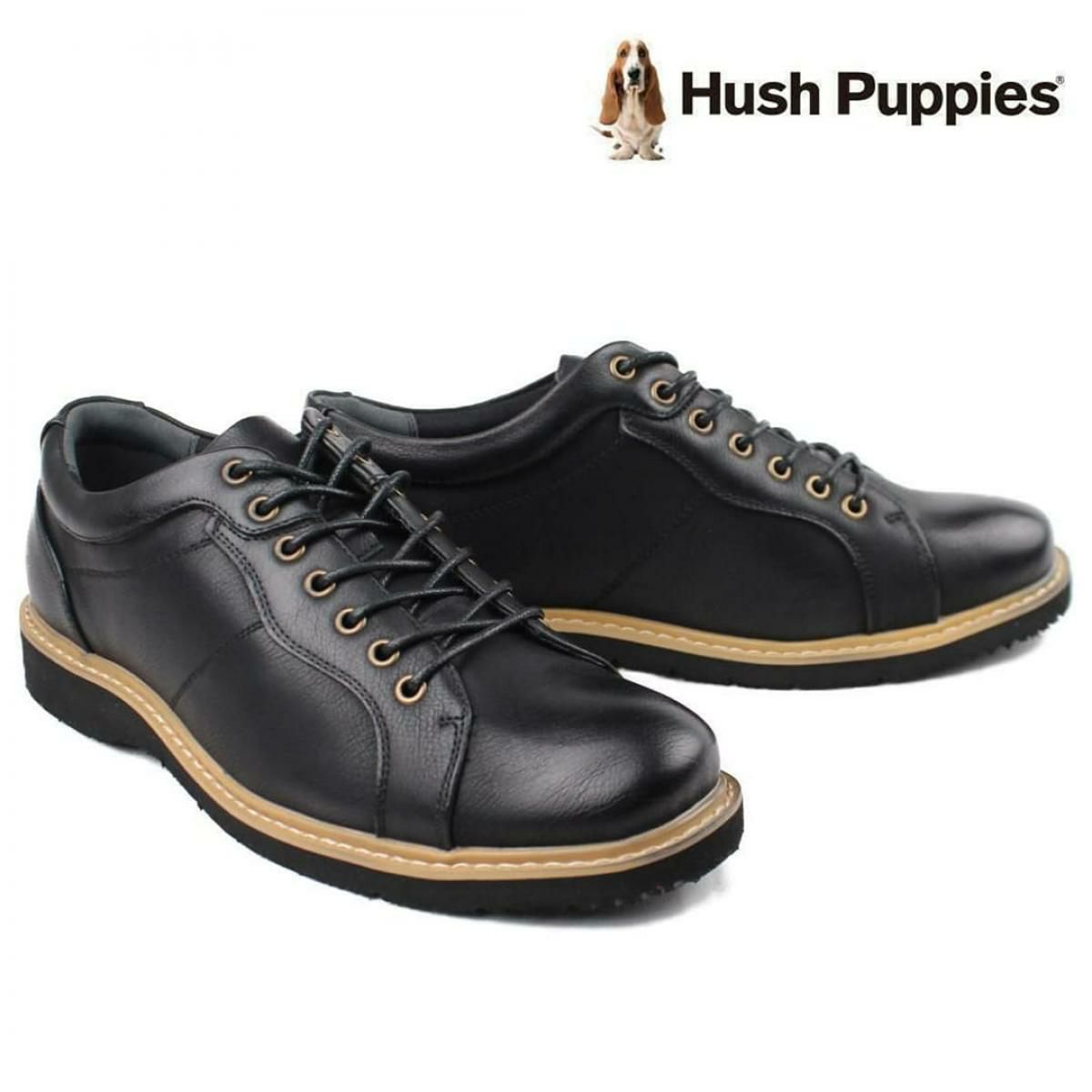 ハッシュパピー メンズ 外羽根プレーン m-7120tibk ブラック 3