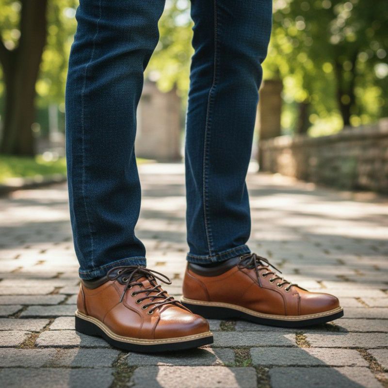 ハッシュパピー メンズ 外羽根プレーン m-7120t 着用 ブラウン