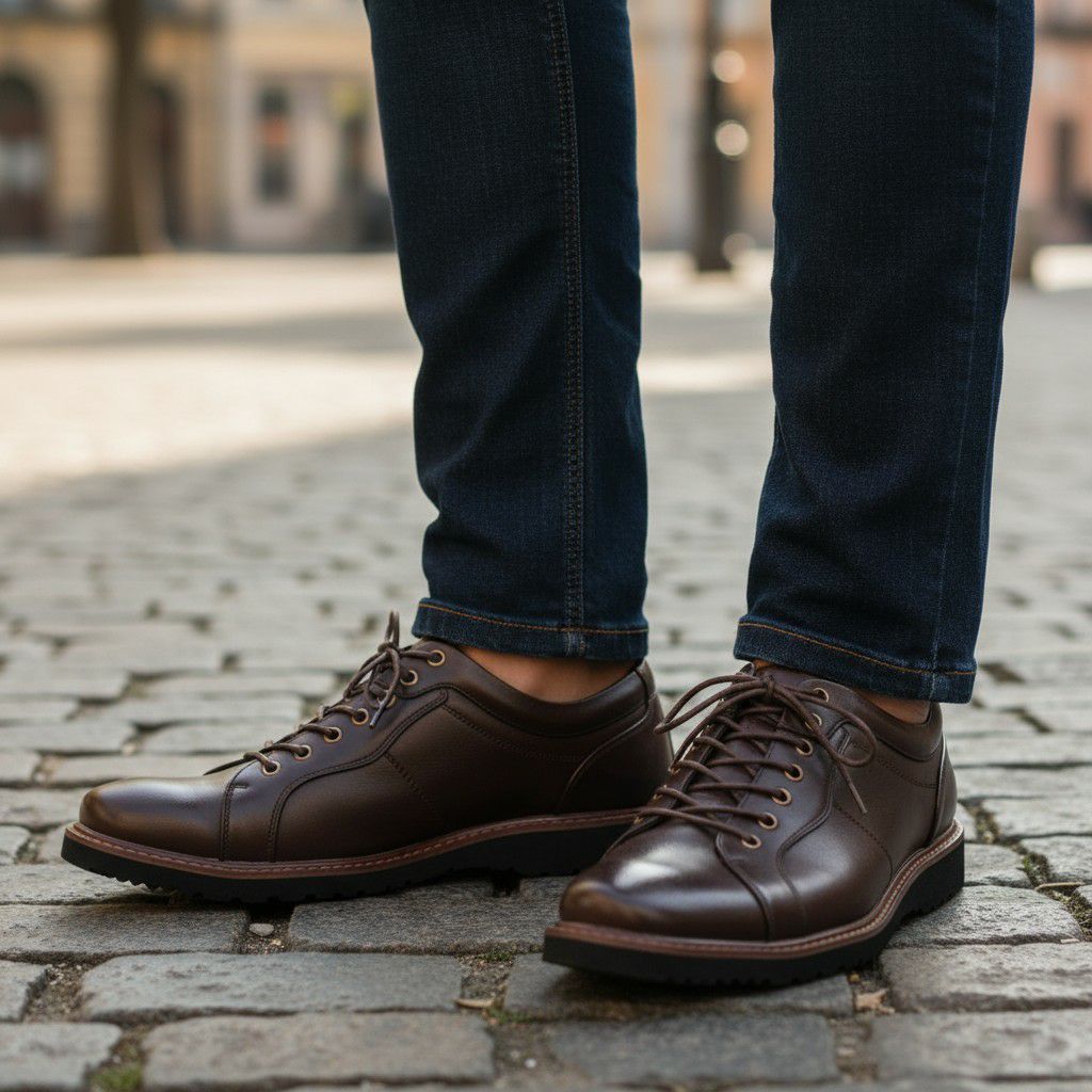 ハッシュパピー メンズ 外羽根プレーン m-7120t 着用 ダークブラウン