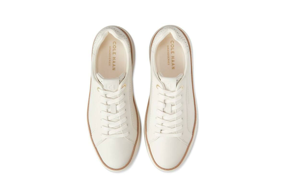 コールハーン レディース グランドプロトップスピンスニーカー アイボリー w30202 5