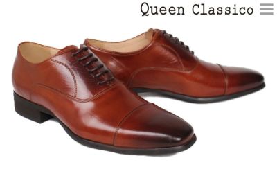 クインクラシコ / QueenClassico メンズ ドレスシューズ mm1105cm 内羽根ストレートチップ キャメル の通販｜クインクラシコ 公式オンラインストア