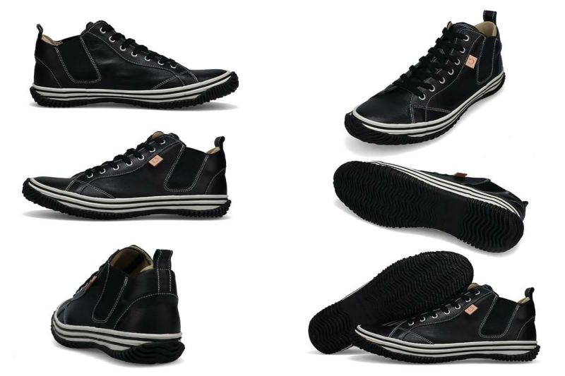 スピングル メンズ スニーカー Spingle サイドゴアミッドカット 国産(日本製) 