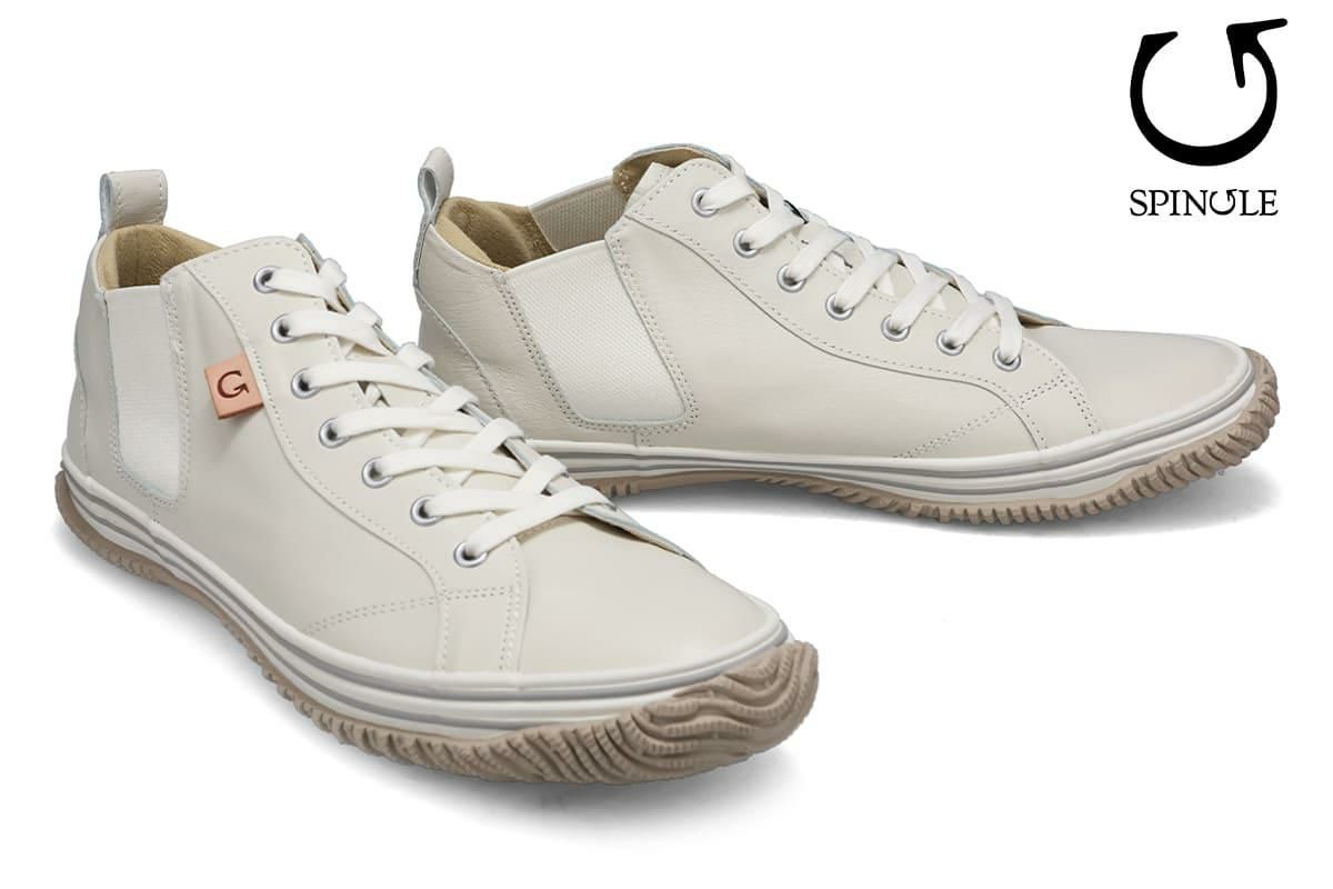 スピングル メンズ スニーカー Spingle サイドゴアミッドカット 国産(日本製) 