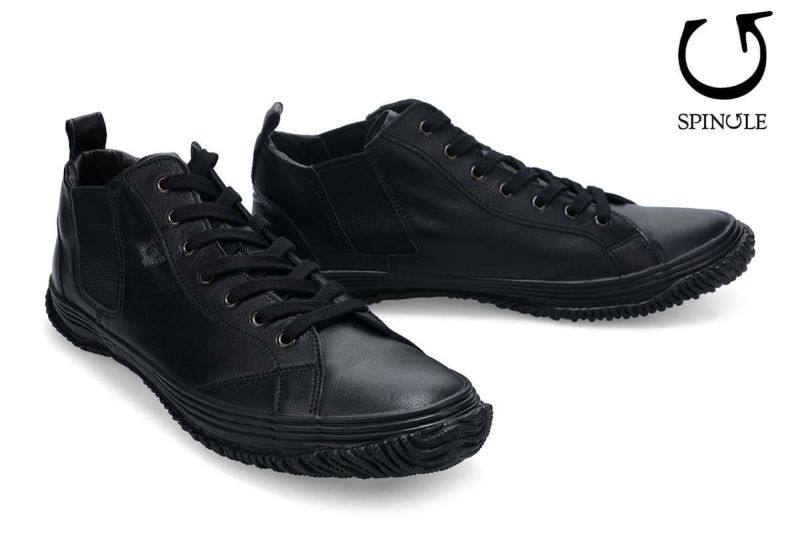 スピングル メンズ スニーカー Spingle サイドゴアミッドカット 国産(日本製) 