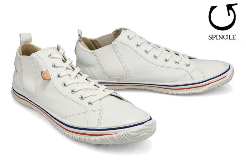 スピングル メンズ スニーカー Spingle サイドゴアミッドカット 国産(日本製) 