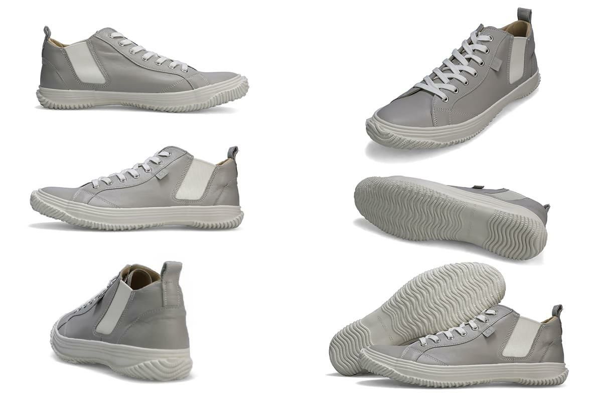 スピングル メンズ スニーカー Spingle サイドゴアミッドカット 国産(日本製) 