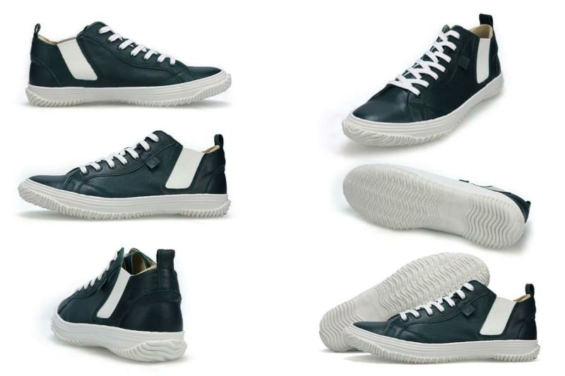 スピングル メンズ スニーカー Spingle サイドゴアミッドカット 国産(日本製) 