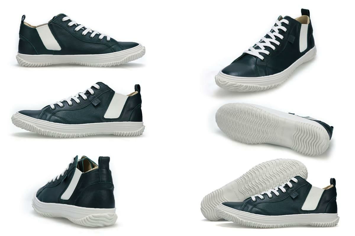 スピングル メンズ スニーカー Spingle サイドゴアミッドカット 国産(日本製) 