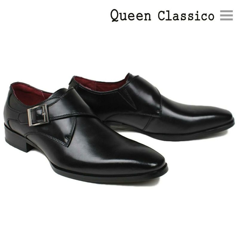 クインクラシコ　ブラックレーベル　黒レザードレス　43(26.5〜27㎝) クインクラシコ / QueenClassico メンズ ドレスシューズ 5009-3bk